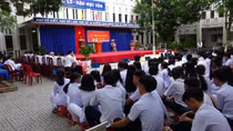 Tuyên truyền ATGT cho gần 1000 học sinh vào đầu năm học mới