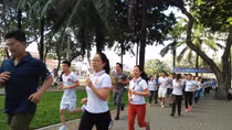 Công an Cửa khẩu Tân Sơn Nhất hưởng ứng ngày chạy vì sức khoẻ cộng đồng