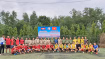 Cao đẳng ANND II giao lưu bóng đá với học viên Campuchia