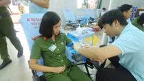 Hơn 470 học viên Cảnh sát hiến máu nghĩa tình vì đồng đội thân yêu