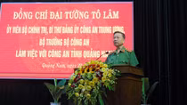 Bộ trưởng Tô Lâm làm việc với Công an tỉnh Quảng Nam