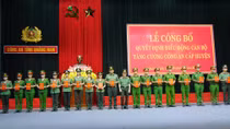 Công an tỉnh Quảng Nam điều động cán bộ tăng cường cấp huyện