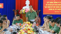 Lấy ý kiến góp ý quy định về tập huấn điều lệnh, huấn luyện quân sự, võ thuật trong CAND