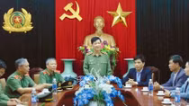 Thứ trưởng Nguyễn Văn Sơn kiểm tra công tác tại Công an tỉnh Quảng Nam