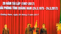Quảng Nam đón nhận Huân chương Độc lập hạng Nhất