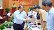 Đoàn công tác của Bộ Chính trị kiểm tra công tác cán bộ tại Quảng Nam