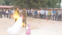 Huấn luyện nghiệp vụ PCCC cho lực lượng dân phòng năm 2020