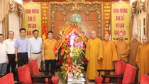 Thứ trưởng Lương Tam Quang chúc mừng tăng ni, phật tử nhân lễ Vu Lan