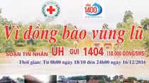 Kêu gọi ủng hộ đồng bào miền Trung khắc phục hậu quả mưa lũ