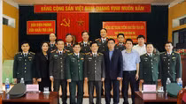 Thứ trưởng Nguyễn Văn Sơn làm việc với Đồn Biên phòng ở Cao Bằng