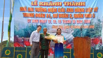 Nữ cựu chiến binh nặng lòng với các anh hùng, liệt sĩ