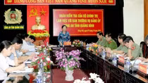 Đoàn kiểm tra của Bộ Chính trị làm việc với Ban Thường vụ Đảng ủy Công an tỉnh Quảng Bình
