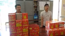 Dùng xe máy vận chuyển 67kg pháo từ Cao Bằng về Thái Nguyên