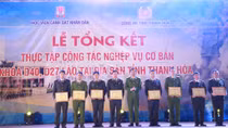 Tổng kết thực tập công tác nghiệp vụ cho sinh viên cảnh sát