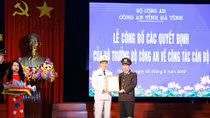 Công bố quyết định bổ nhiệm Giám đốc Công an Hà Tĩnh