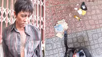 Con nghiện nhiễm HIV cầm kim tiêm dính máu tấn công cảnh sát