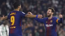 Messi và Suarez lập cú đúp, Barca đè bẹp Real Betis