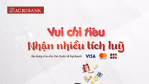 Vui chi tiêu nhận nhiều tích lũy cùng thẻ quốc tế Agribank