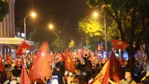 Hà Nội "không ngủ" vì chiến thắng của đội tuyển Việt Nam