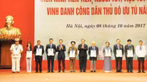 Đề nghị tặng thưởng danh hiệu “Công dân Thủ đô ưu tú” 2018 cho 10 cá nhân