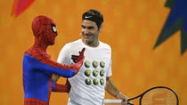 Federer "quẩy" cùng Thor, Người Nhện làm nóng Australian Open 2018