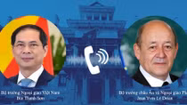 Bộ trưởng Ngoại giao Bùi Thanh Sơn đã điện đàm với Bộ trưởng châu Âu và Ngoại giao Pháp