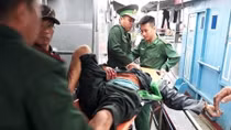 Tàu cá nổ bình ga giữa biển