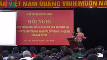 Tạo sự đồng bộ trong nhận thức, triển khai các văn bản của Đảng