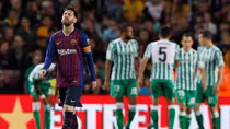 Barca thất bại trong ngày trở lại của Messi