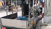 Tài xế ba bánh vi phạm nồng độ cồn vượt mức kịch khung