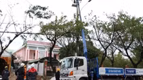 EVN sử dụng máy phát điện diesel để điều hành công tác cứu hộ tại Nam Trà My