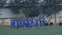 Đội tuyển Việt Nam tập nhẹ trước trận giao hữu với Triều Tiên