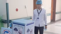 Thạc sĩ chế tạo robot phục vụ người bệnh nhiễm COVID-19