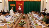 Trưởng ban Kinh tế Trung ương Nguyễn Văn Bình làm việc tại Ninh Thuận