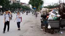 Đường kiểu mẫu Thủ đô nhếch nhác vì rác