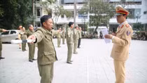 Công an TP Vinh tập huấn công tác chỉ huy, điều khiển giao thông