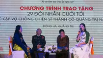 Trao tặng nhẫn cưới cho 29 đôi vợ chồng cựu chiến binh