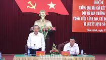 Đoàn kiểm tra của Bộ Chính trị làm việc tại tỉnh Nam Định