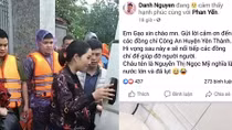 Thư cảm ơn Công an đã vượt lũ đưa sản phụ đi sinh