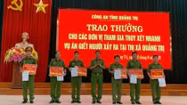 Khen thưởng các đơn vị tham gia truy xét nhanh vụ án giết người tại Quảng Trị