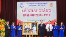 Chủ tịch nước dự Lễ khai giảng tại Trường THPT Chu Văn An