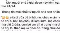 Bịa chuyện bắt cóc trẻ em trên Facebook để câu…Like