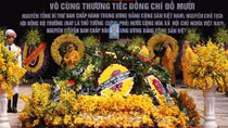 Lễ an táng nguyên Tổng Bí thư Đỗ Mười tại quê nhà