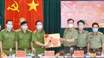 Thứ trưởng Lê Tấn Tới kiểm tra công tác tại Công an tỉnh Bạc Liêu 