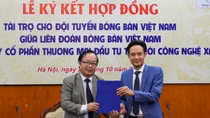 Bóng bàn Việt Nam nhận hợp đồng tài trợ mới