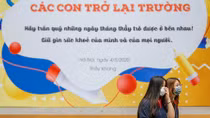 Học sinh trở lại trường sau kỳ nghỉ dài
