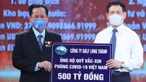 Công ty Golf Long Thành đã hoàn tất đóng góp 500 tỷ đồng vào Quỹ vaccine phòng COVID-19.