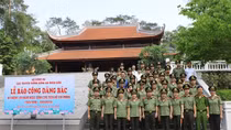 Cục Truyền thông CAND báo công dâng Bác tại Khu di tích K9