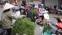 Người Hà Nội xuống phố mua mùi già, tắm Tất niên