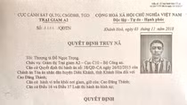 Truy nã toàn quốc phạm nhân trốn trại 